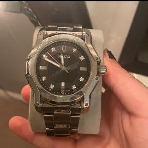 Bulova men’s silver watch